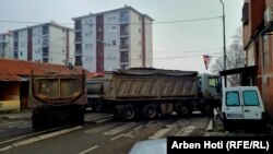 Կոսովո - Բարիկադները սերբաբնակ Միտրովիցայում, 27-ը դեկտեմբերի, 2022թ.