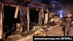 Пожар во модуларната болница во Тетово, 8 септември 2021