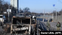 Оштетено возило во Киев