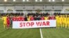 Echipele de fotbal Sheriff Tiraspol și Milsami Orhei înaintea meciului susținut duminică Tiraspol (imagine postată pe pagina de Facebook a FC Sheriff).