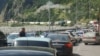 ფოტო არქივიდან: რუსეთ-საქართველოს საზღვრის ნეიტრალური ზონა, ლარსი. ივლისი, 2022 წელი