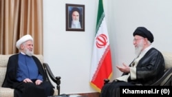 عکس آرشیوی از دیدار نعیم قاسم با علی خامنه‌ای در تهران
