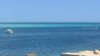 Vedere generală a zonei în care s-a scufundat un submarin turistic în Marea Roșie, în apropierea orașului Hurghada, Egipt, 27 martie 2025.