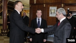 Ռուսաստանի, Հայաստանի եւ Ադրբեջանի նախագահների հանդիպումը Սոչիում, 23-ը հունվարի, 2012թ.