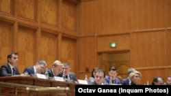 Prim-ministrul Ludovic Orban la angajarea răspunderii în Parlament, 12 decembrie 2019