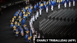 Українська команда на церемонії відкриття Паралімпіади