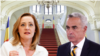 Candidații din turul doi al prezidențialelor, Elena Lasconi și Călin Georgescu.