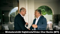 Јанез Јанша и Виктор Орбан