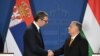 Унгарија - Српскиот премиер Александар Вучиќ (десно) и унгарскиот премиер Виктор Орбан(лево), Будимпешта, 17 февруари 2025 година. 