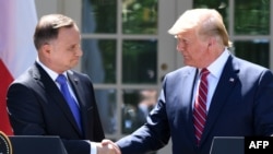 Президент Польщі Анджей Дуда та президент США Дональд Трамп, Вашингтон, 12 червня 2019 року