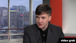 Надія Савченко, архівний відеокадр
