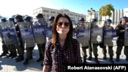 Архивска фотографија - Новинарски протест, 23 октомври, 2013. 