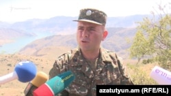 Майор Андраник Цатурян, армяно-азербайджанская граница, 27 июня 2018 г.