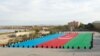 Azerbaijan -- Construction of the National Flag Square, Baku, 27Oct2008