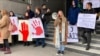 Studenti u protestu ispred Fakulteta političkih nauka, Beograd, Srbija, 3. decembar 