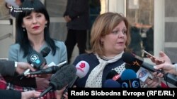 Архивска фотографија-Специјалните јавни обвинителки Фатиме Фетаи и Катица Јанева пред Кривичниот суд во Скопје