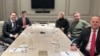 Prvi sastanak makedonskog premijera Hristijana Mickoskog po dolasku u Vašington sa biznismenom Krisom Pavlovskim, 19. januar 2025.