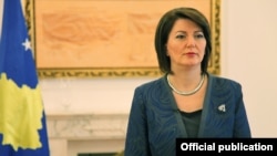 Edita Tahiri: Srbija je dokazala da nije spremna za mir, pravdu i dobrosusedske odnose između dve države (na fotografiji: Atifete Jahjaga)
