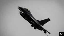 Авион Ф-16 на украинските сили, 4 август 2024 година.