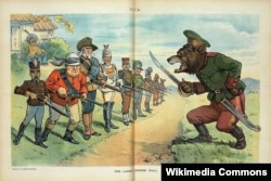 Карикатура з американського журналу «Puck», 1901 рік