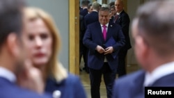 Mađarski premijer Viktor Orban dolazi na samit EU u Briselu, 14. decembar 2023.