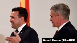 Софија- македонскиот премиер Зоран Заев и бугарскиот службен премиер Стефан Јанев, 17.07.2021