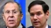 Ministrul de Externe rus Serghei Lavrov și secretarul de stat american Marco Rubio sunt principalii negociatori la Riad. 