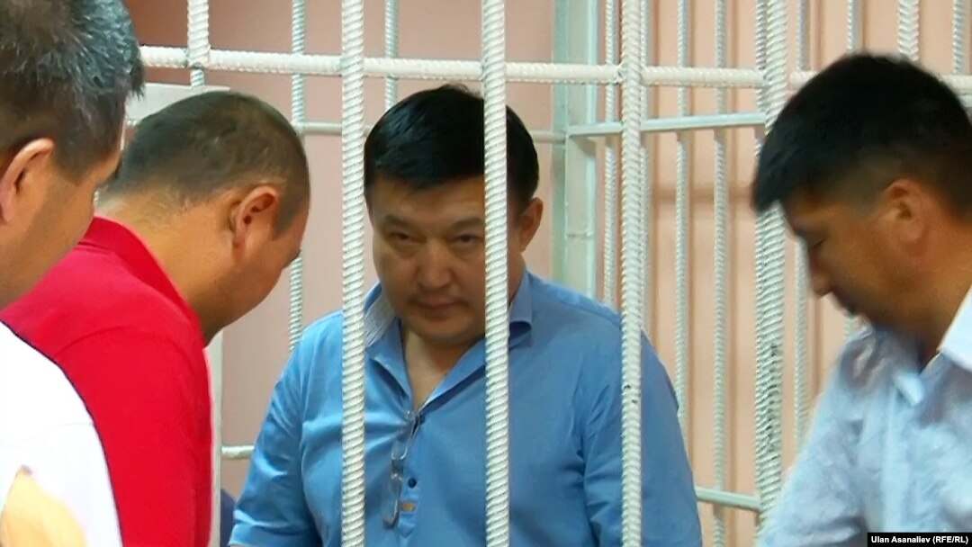Ахматбек Келдибеков в зале суда. 2014 год.