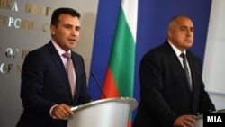 Премиерът на Северна Македония Зоран Заев и премиерът на България Бойко Борисов на 20 юни 2017 г.