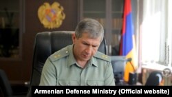 Colonel-General Onik Gasparian, chief of the General Staff of Armenia's Armed Forces (archive photo)