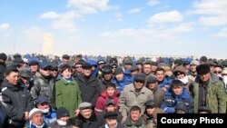 یک اعتراض کارگری در قزاقستان(مارس ۲۰۰۹)