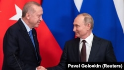 Ռուսաստանի նախագահ Վլադիմիր Պուտին և Թուրքիայի նախագահ Ռեջեփ Էրդողան, արխիվ