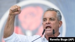 Vladimir Plahotniuc, la un miting care a avut loc în Chișinău, pe 9 iunie 2019