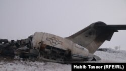 د امریکا یوهE-11A وله پوځي الوتکه په غزني کې لوېدلې