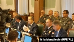 Ministar unutrašnjih poslova Srbije Ivica Dačić na sednici skupštinskog Odbora za odbranu i unutrašnje poslove, 18. mart 2025.