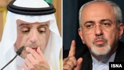 محمدجواد ظریف و عادل الجبیر، وزیران خارجه ایران و عربستان سعودی