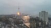 Turnul de televiziune de la Kiev a fost lovit de o rachetă rusească, 1 martie 2022.