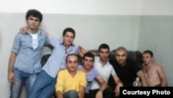 Armenia -- Seven activists of Armenian National Congress (HAK) pictured in police custody, Yerevan, 09Aug2011