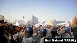 Iraq has seen unrest of its own since the Tunisian and Egyptian revolts, like this "Day of Rage" demonstration in Samawa in late February.