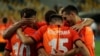 «Шахтар» святкує перемогу над «Вольфсбургом»