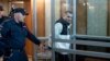 U.S. Army Sergeant Gordon Black, who was detained on suspicion of theft, appears in court in the Far East city of Vladivostok on June 6.