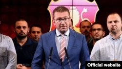 Претседателот на ВМРО-ДПМНЕ Христијан Мицкоски.