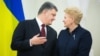 Президент України Петро Порошенко та президент Литви Даля Ґрібаускайте. Архівне фото