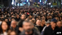 Протест на опозициската коалиција „Србија против насилството“, 25 декември 2023 година