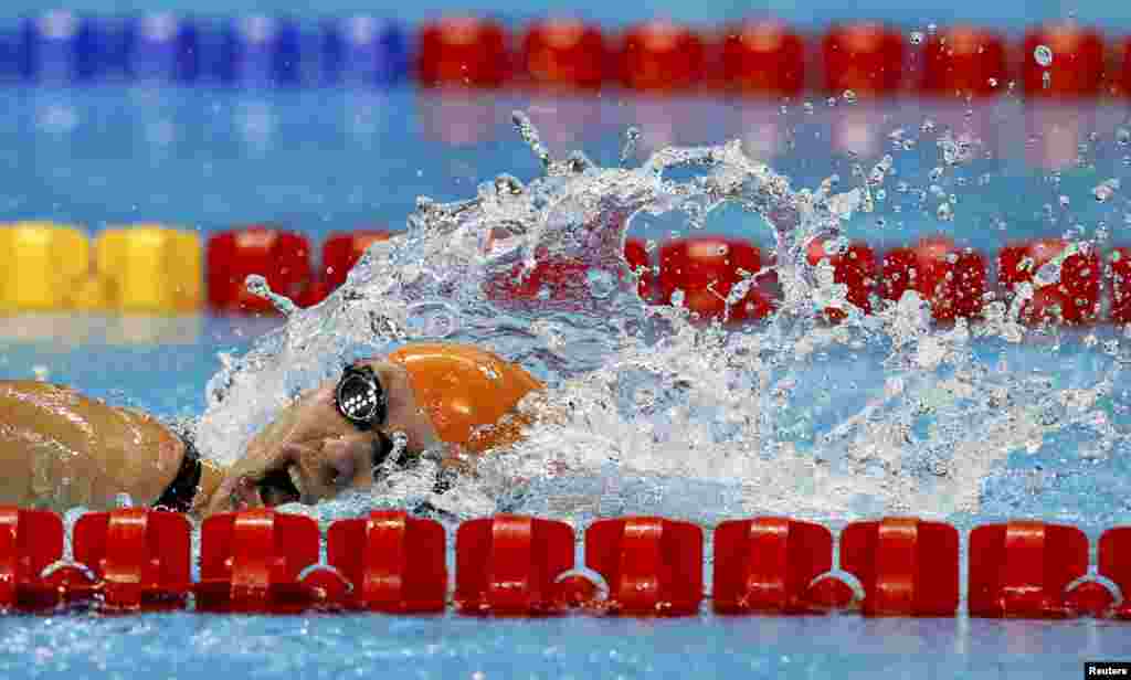 Єлизавета Мерешко, золота призерка Літніх Паралімпійських Ігор 2016 із плавання на дистанцію 100 метрів вільним стилем