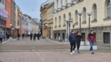 Bosnia and Herzegovina: city promenade, city center, Gospodska Street, Banjaluka, January 16, 2025