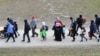 Migranți la Simbach, în sudul Germaniei, 27 octombrie 2015