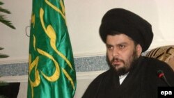 مقتدا صدر از هواداران خود خواسته است تا در شهر نجف گردهم آیند.( عکس: EPA)