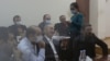 Armenia -- Former President Robert Kocharian gestures during his trial in Yerevan, January 19, 2021.
