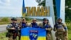 Бійці батальйону Національної поліції України «Захід» після звільнення Лиману від російської армії 2 жовтня 2022 року. Донецька область, яку президент Росії оголосив анексованою